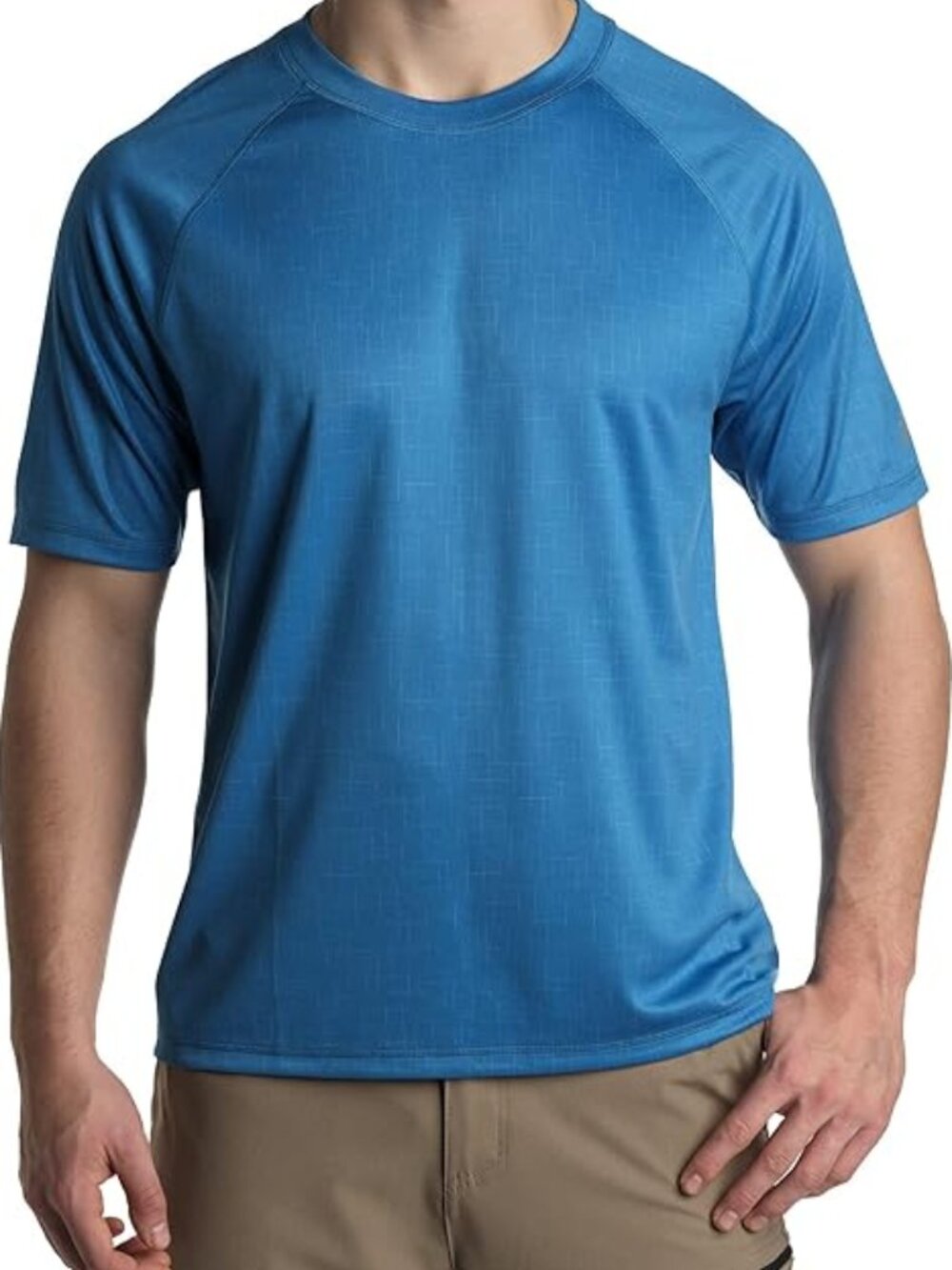 ZeroXposur Sun Protection T-Shirt Men's Medium Blue Short Sleeve UPF 50+ Stretch